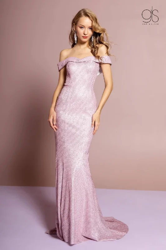 Long Formal Off Shoulder Prom Dress