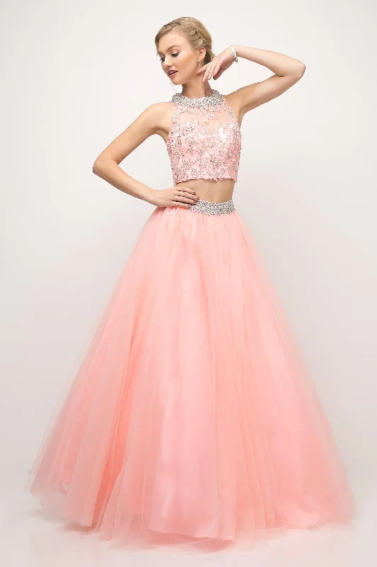 Cinderella Divine UM078 Two Piece Sexy Prom Long Gown