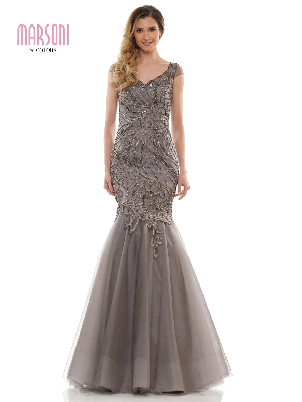 Marsoni Long Formal Mermaid Fitted Dress 1126