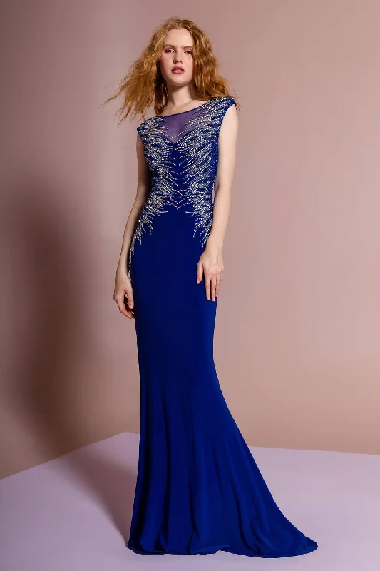 Prom Long Fitted Dress Evening Formal Gown