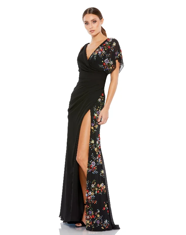 Mac Duggal 26530 Long Formal Floral Dress