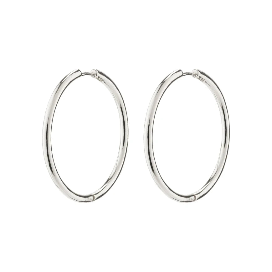 Eanna Hoop Earrings I Silver Plated