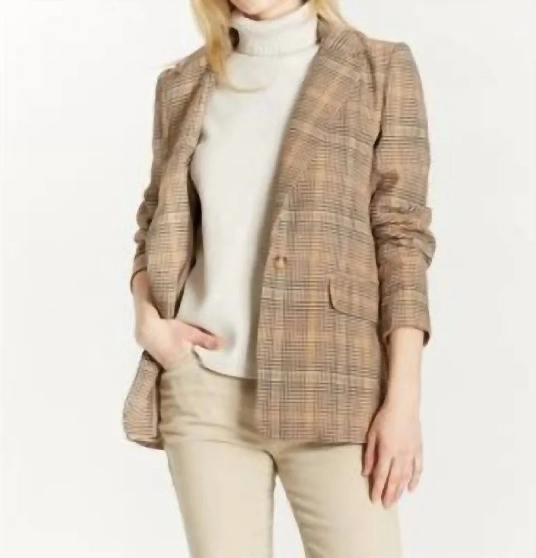 Slim Boyfriend Blazer In Light Sage