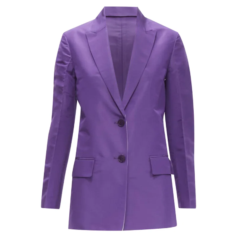 Valentino Garavani silk hidden waist drawstring blazer