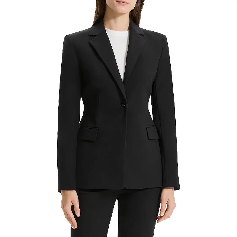 Sculpt Womens Office Business One-Button Blazer