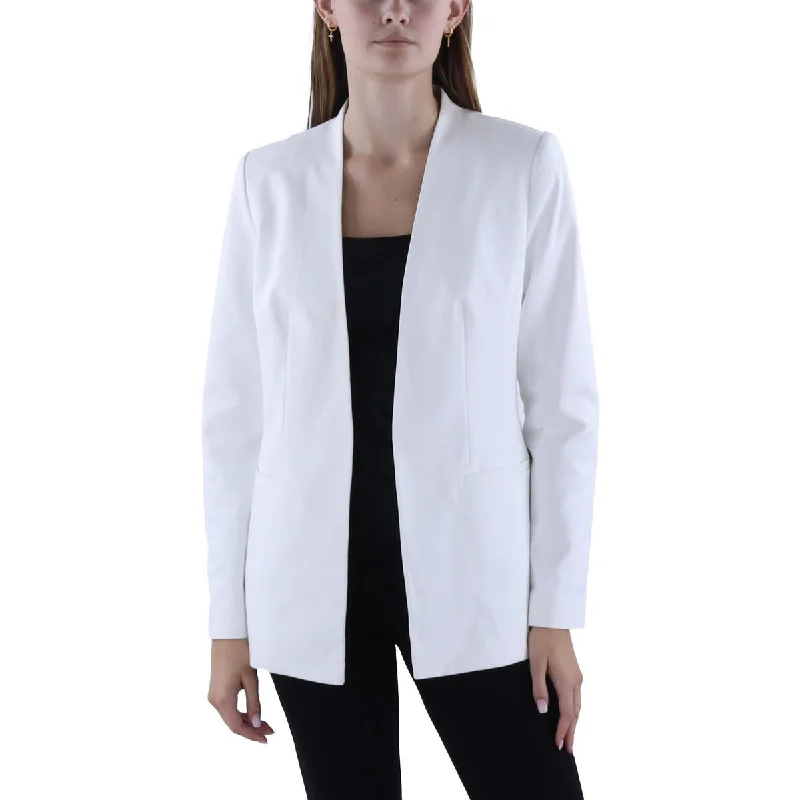 Womens Office Business Collarless Blazer