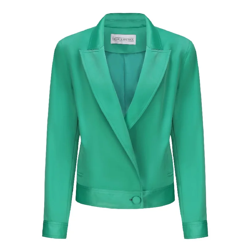 Women's Sabrina Oversized Biker Blazer In Green