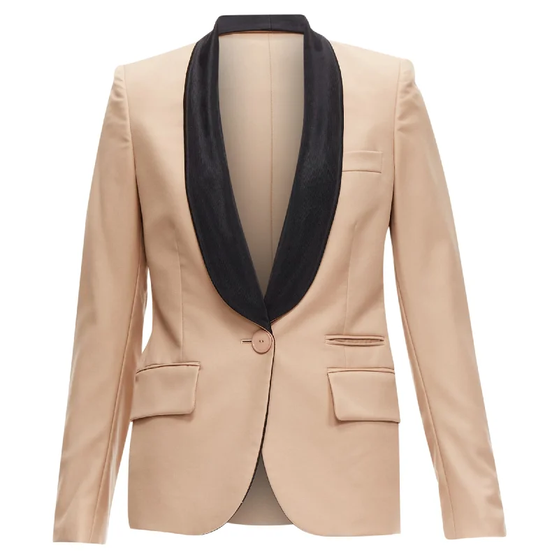 Stella McCartney wool shawl collar multi pocket tux blazer