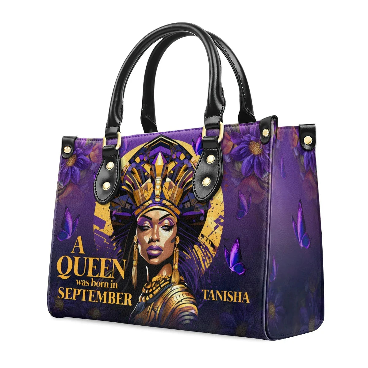 Beautiful Queen Print Black Girl Women'S Handbags