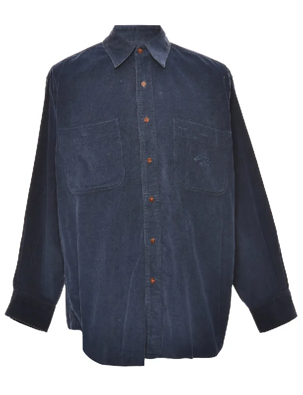 Corduroy Navy Shirt - L