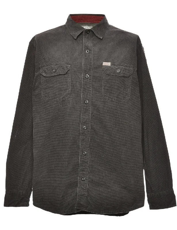 Dark Grey Corduroy Shirt - L