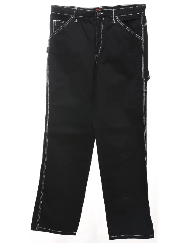 Dickies Black Contrast Stitch Cargo Jeans - W32 L31