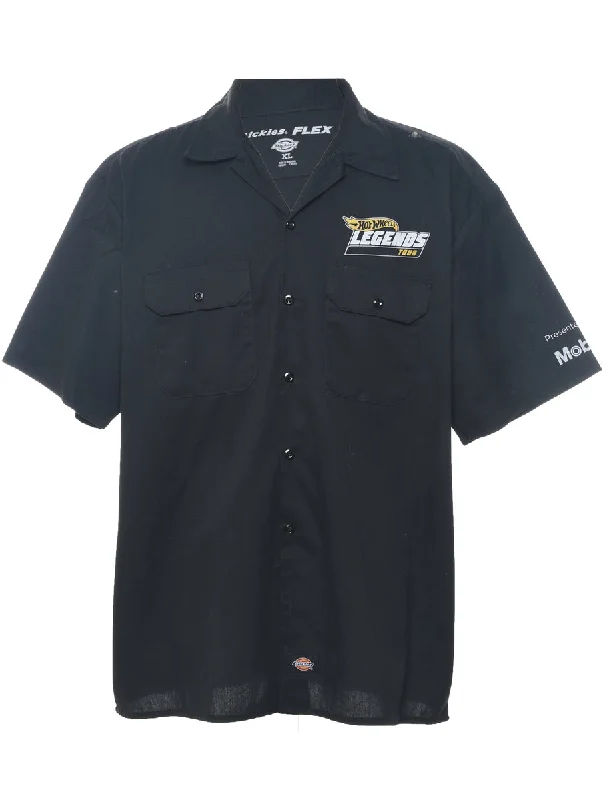 Dickies Black Hot Wheels Design Workwear Shirt - XL