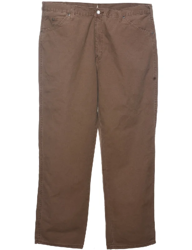 Dickies Brown Classic Workwear Jeans - W38 L32