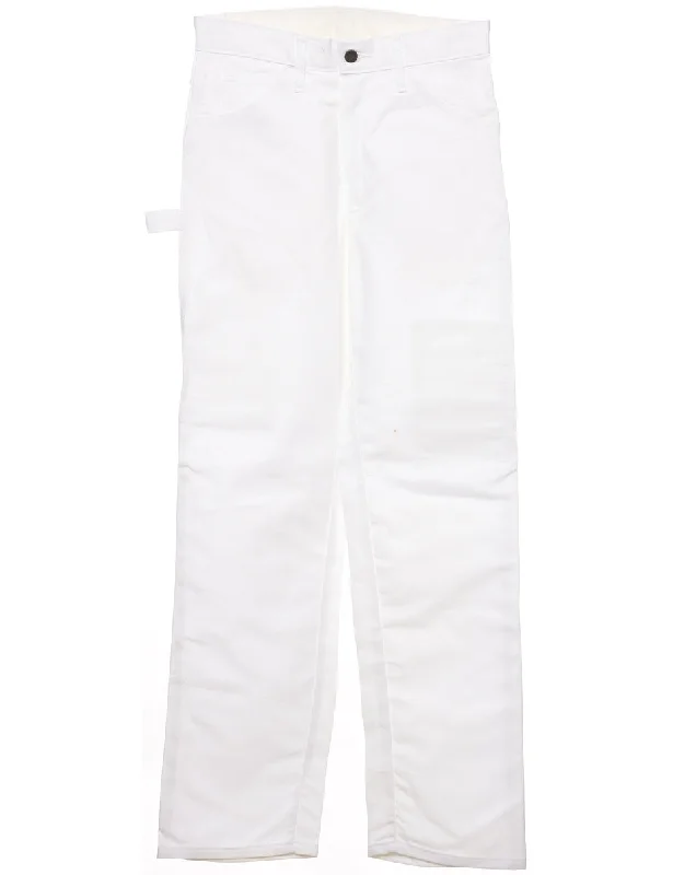 Dickies White Workwear Jeans - W28 L32