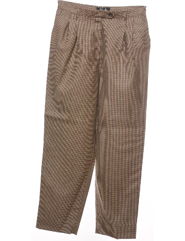 Dogtooth Tapered Trousers - W28 L27