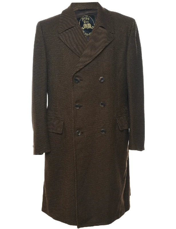 Double Breasted Wool Coat - XL