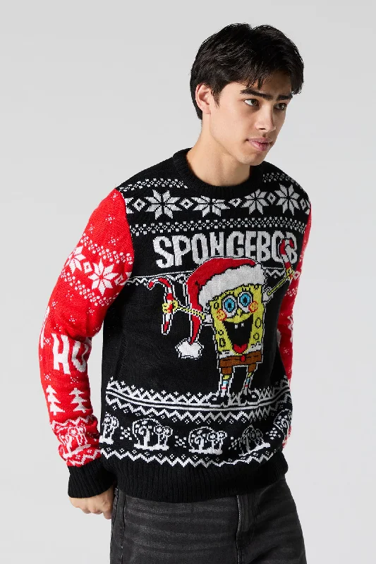 SpongeBob Jacquard Knit Christmas Sweater