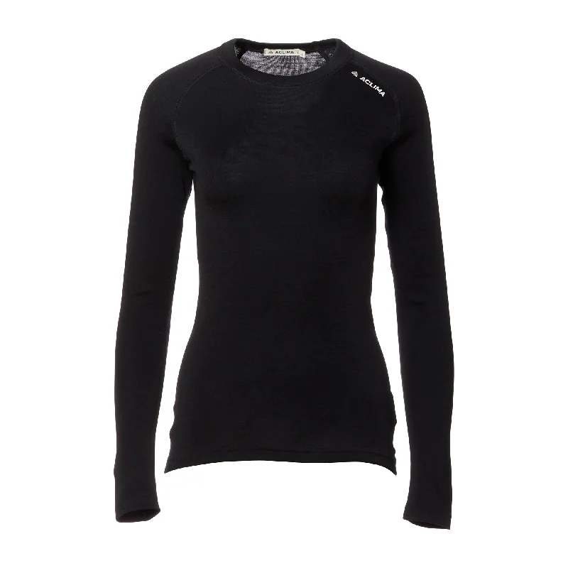 Ladies Pullover WarmWool Crew Neck jet