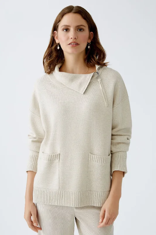 Oui Mockneck Pullover