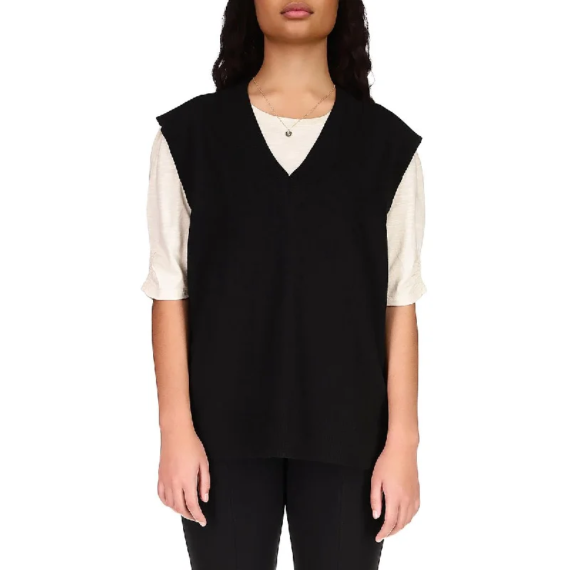 Sanctuary Womens V Neck Hi-Low Sweater Vest