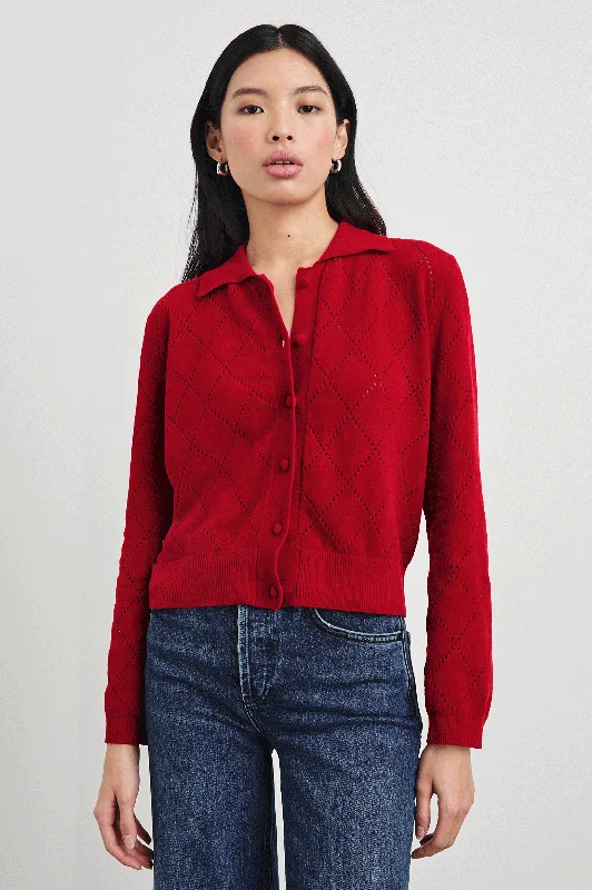 SIMONE CARDIGAN - RED