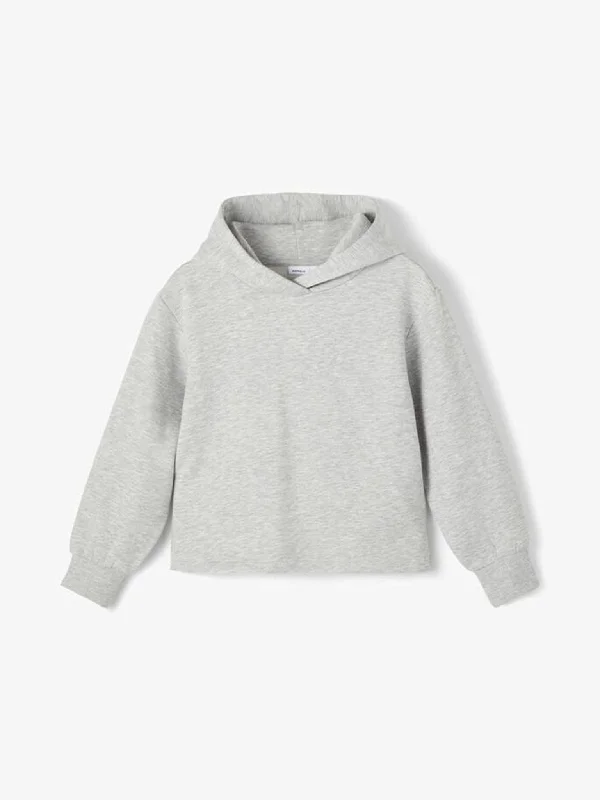 Cropped hoodie - Light gray