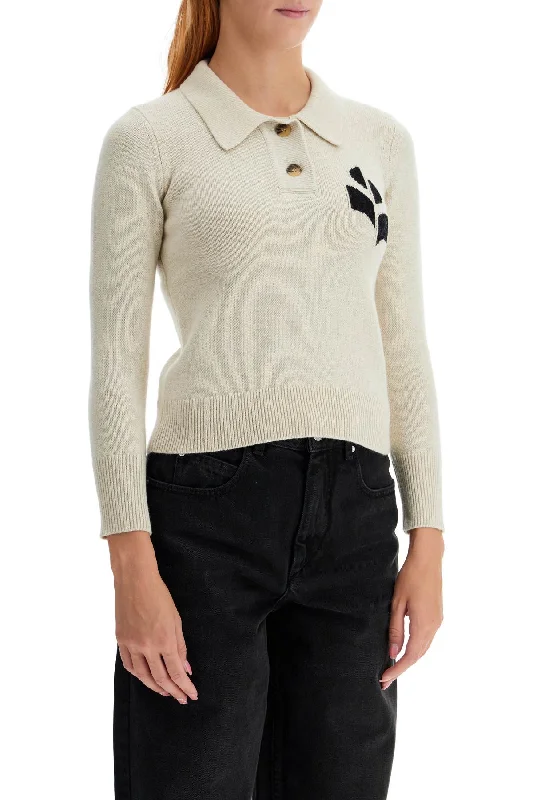 Isabel Marant Etoile Cotton And Wool Nola Polo Pullover