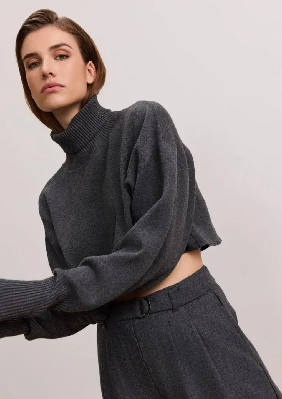 OLLY CROPPED TURTLENECK SWEATER