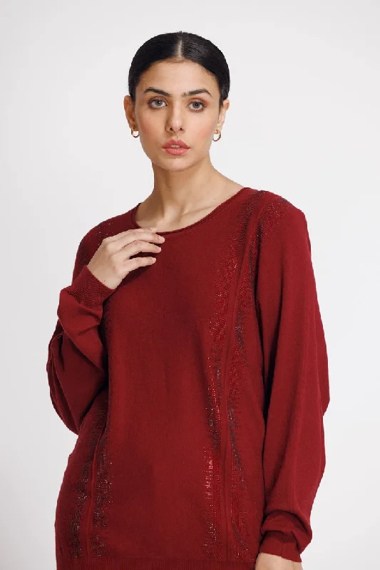 Ellena - Round Neck Pullover Sweater