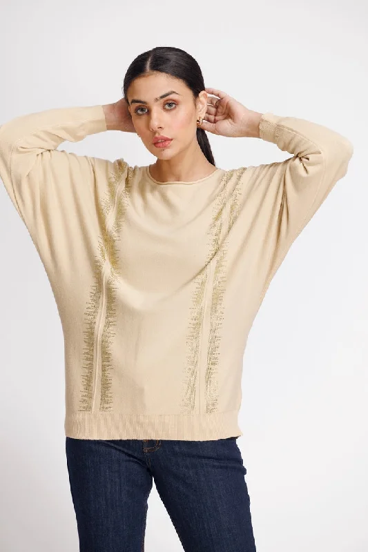 Ellena - Round Neck Pullover Sweater