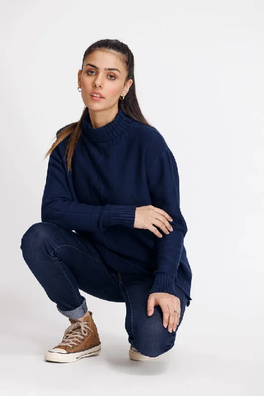 Ellena - Turtle Neck Pullover Sweater