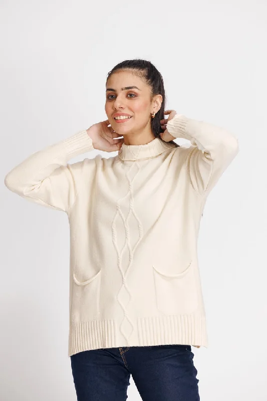 Ellena - Turtle Neck Pullover Sweater