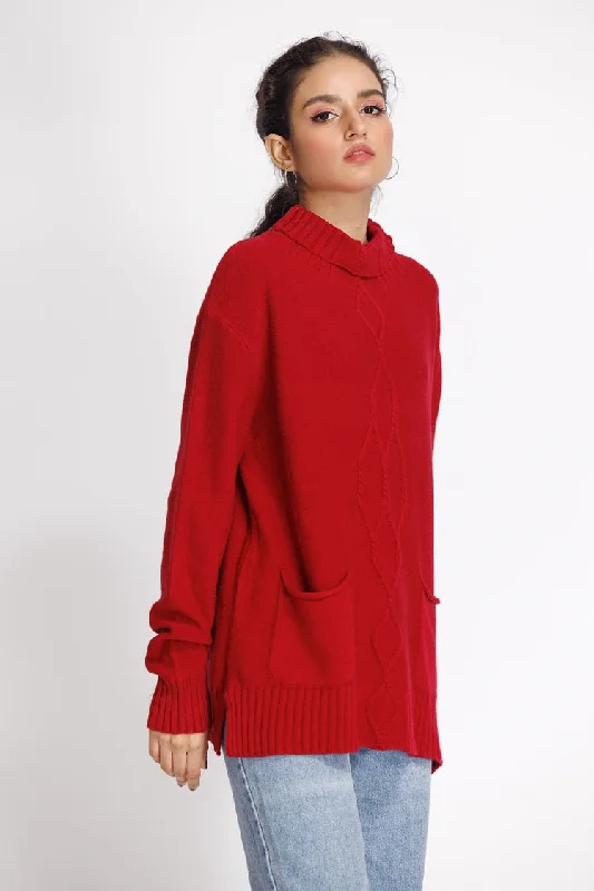 Ellena - Turtle Neck Pullover Sweater