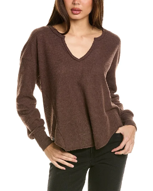 Project Social T Borderline Cozy Thermal Notch Pullover