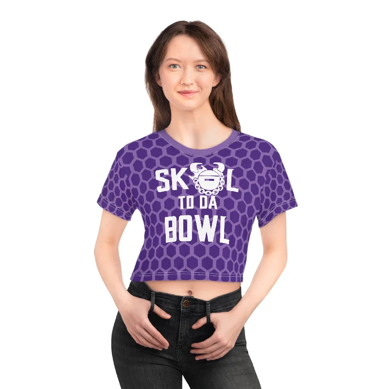 Crop Tee - Purple Hex - to da BOWL