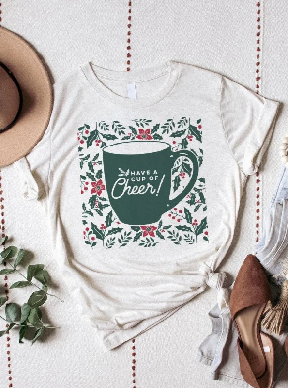 Have A Cup of Cheer Holly | Seasonal T-Shirt | Ruby’s Rubbish®